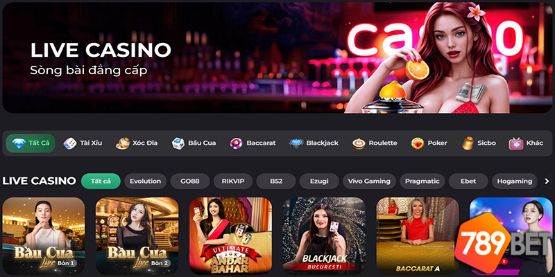 Phương thức thanh toán đa dạng và tiện lợi khi chơi casino online 789Bet